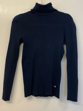 Ralph Lauren Black Ribbed Turtleneck Sweater